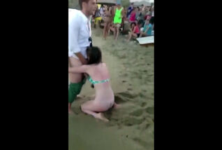 amateur beach orgy